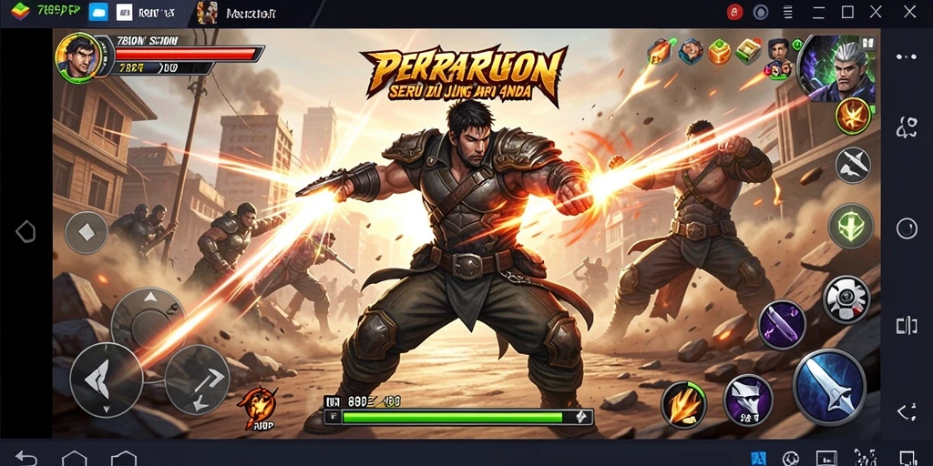 Tangkapan layar gameplay action yang penuh adrenalin.