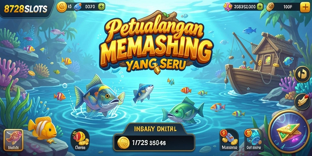 Screenshot gameplay 8728SLOTS menampilkan aksi seru dalam memancing.
