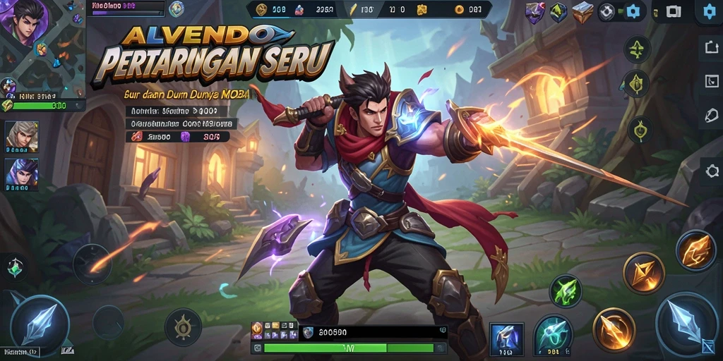 Gameplay seru dan pertandingan intens di ALVENDO.