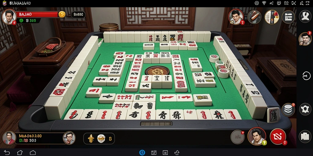 Screenshot gameplay BAJAJ4D menampilkan ubin Mahjong yang menarik.