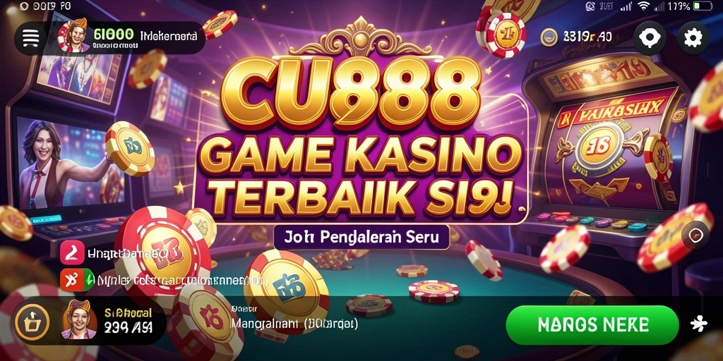 Tampilan menarik dari gameplay Kasino CU888 yang menegangkan.