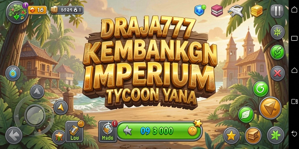 Tangkapan layar gameplay DRAJA777 dengan berbagai usaha yang berkembang.