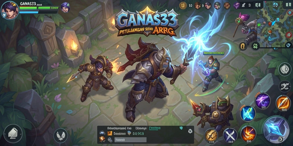 Tangkapan layar gameplay epik di GANAS33 dengan petualangan ARPG.