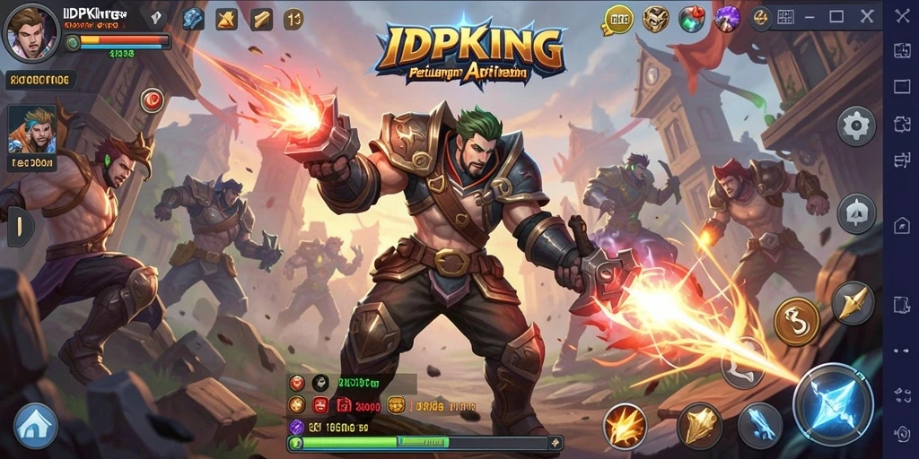 Tampilan gameplay aksi seru dari IDPKING dalam dunia ARPG.