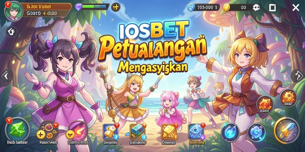 Tampilan menarik dari gameplay petualangan Anime IOSBET.