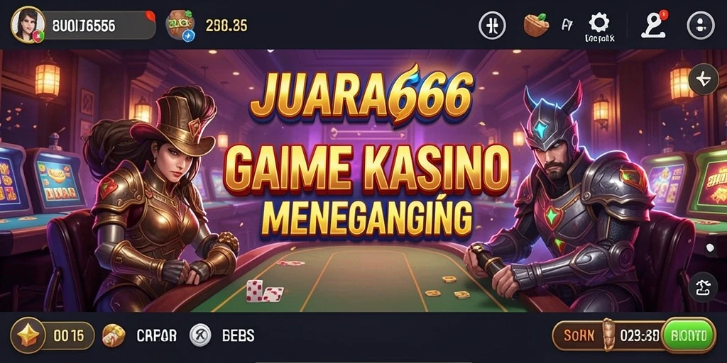 Tampilan menarik dari gameplay JUARA666 yang penuh aksi Kasino.