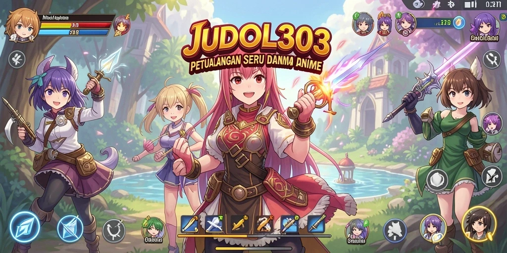 Gameplay JUDOL303 dengan karakter anime yang penuh aksi.