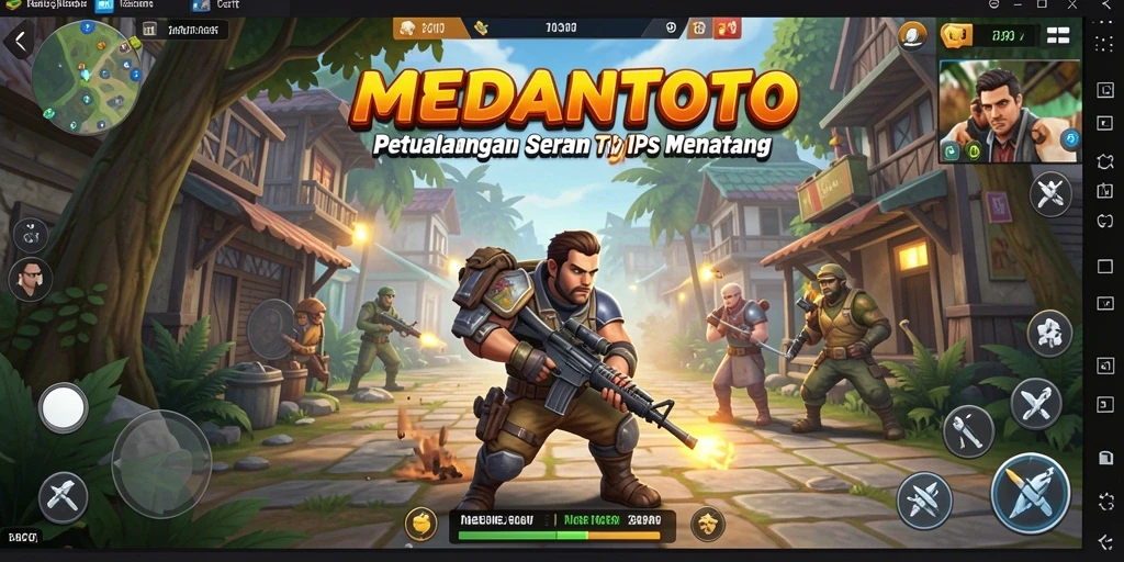 Tampilan menarik dari gameplay TPS MEDANTOTO yang intens.