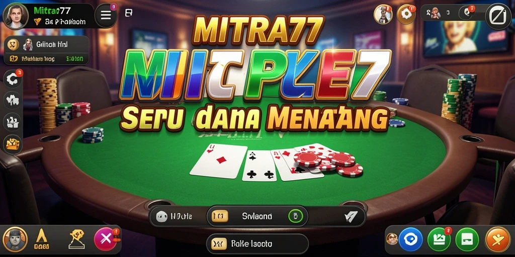 Tampilan menarik dari gameplay Poker di MITRA77