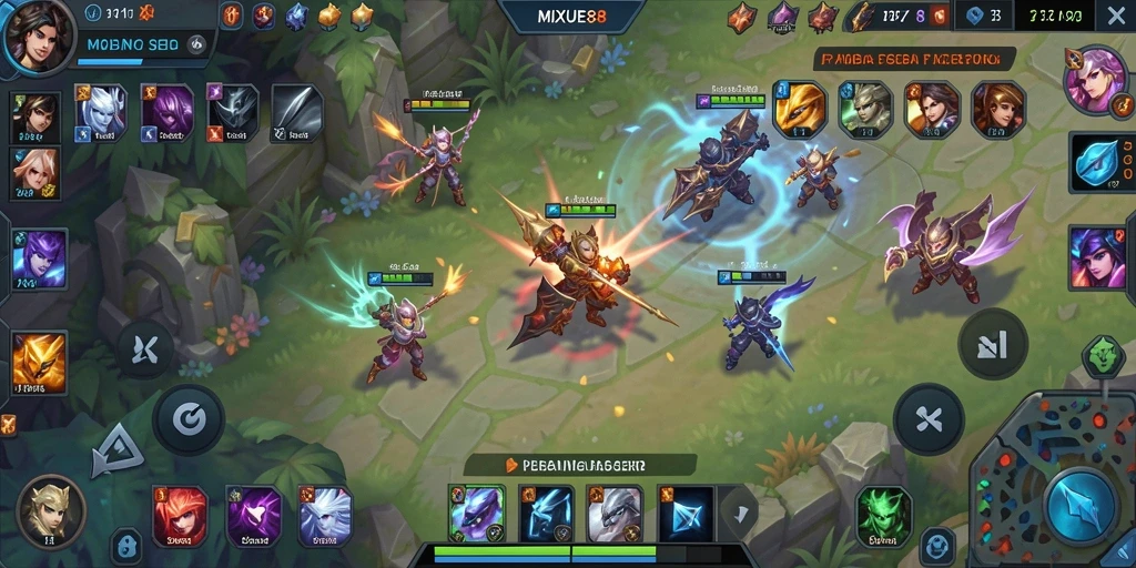 Gameplay seru dari MIXUE88 dengan berbagai karakter.