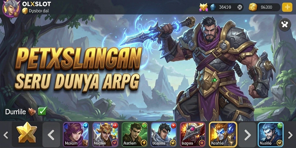 Gameplay OLXSLOT menampilkan aksi seru dalam pertarungan epik ARPG.