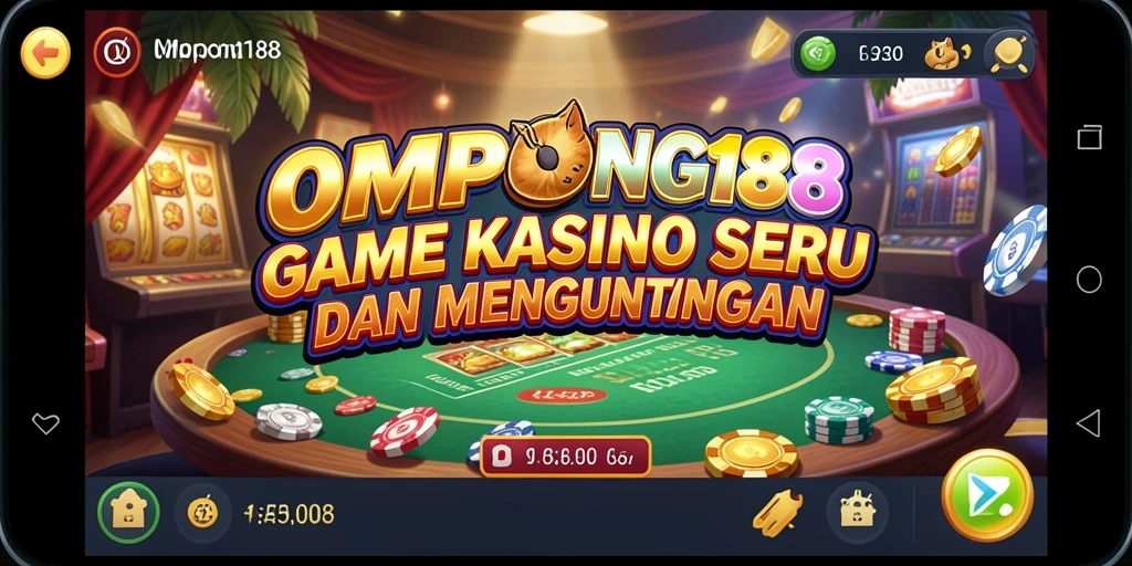 Tampilan menarik dari gameplay OMPONG188 dalam suasana kasino.