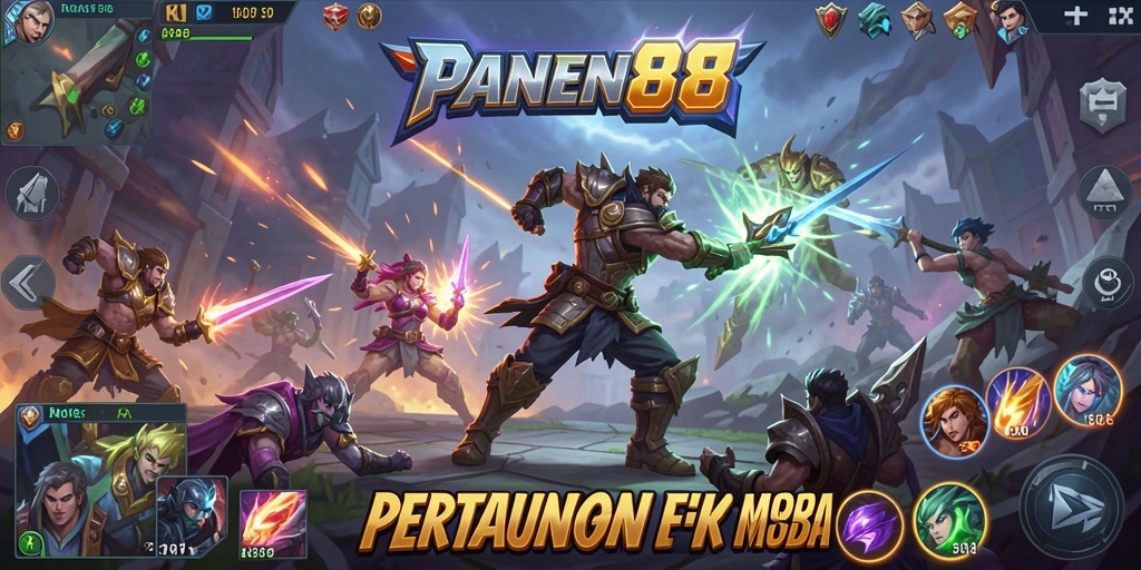 Tampilan menakjubkan dari pertandingan MOBA di PANEN88.