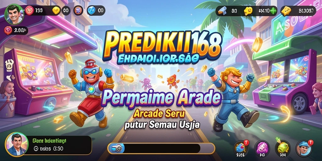 Tampilan gameplay seru PREDIKSI168 dengan berbagai tantangan Arcade.