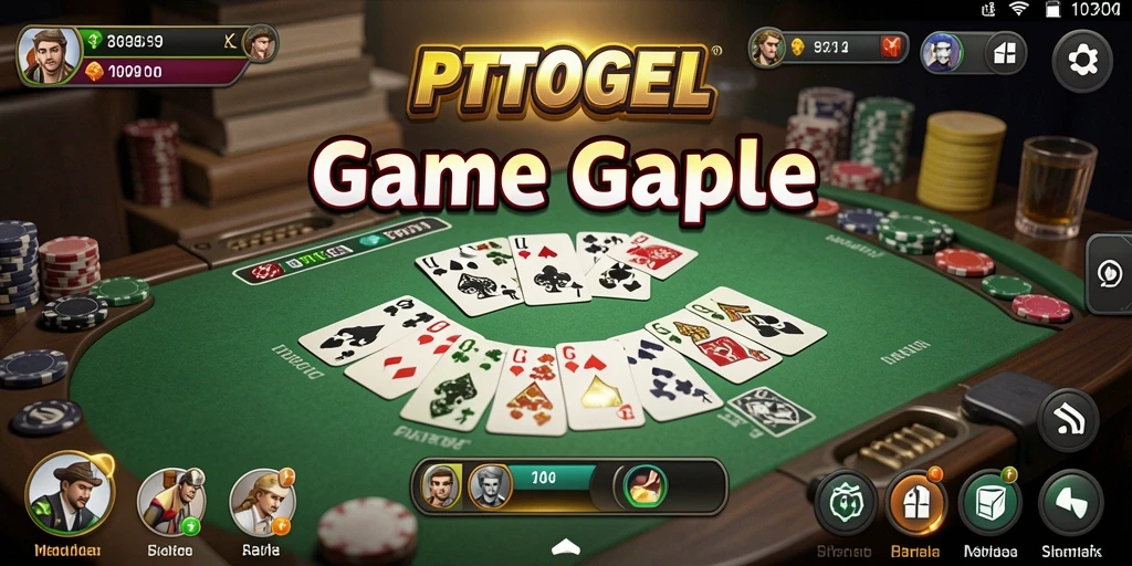 Screenshot gameplay PTTOGEL menampilkan pengalaman bermain Gaple yang mendebarkan.