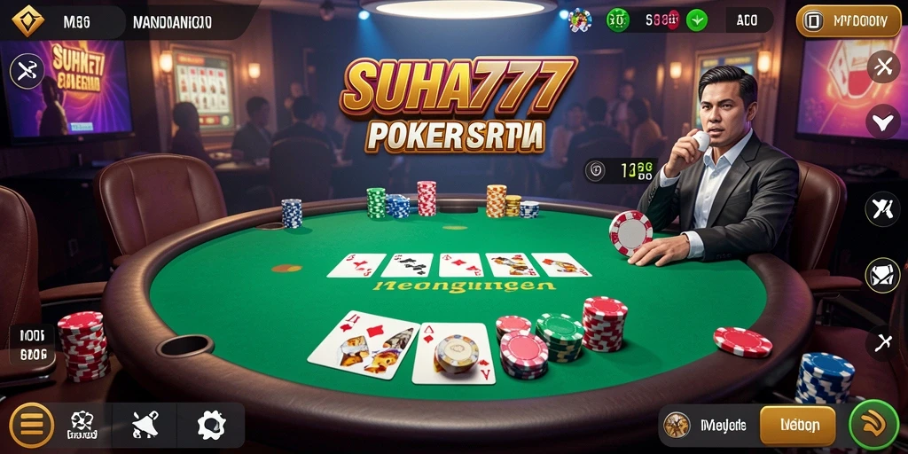 Tangkapan layar gameplay Poker yang menarik dari SUHU777.