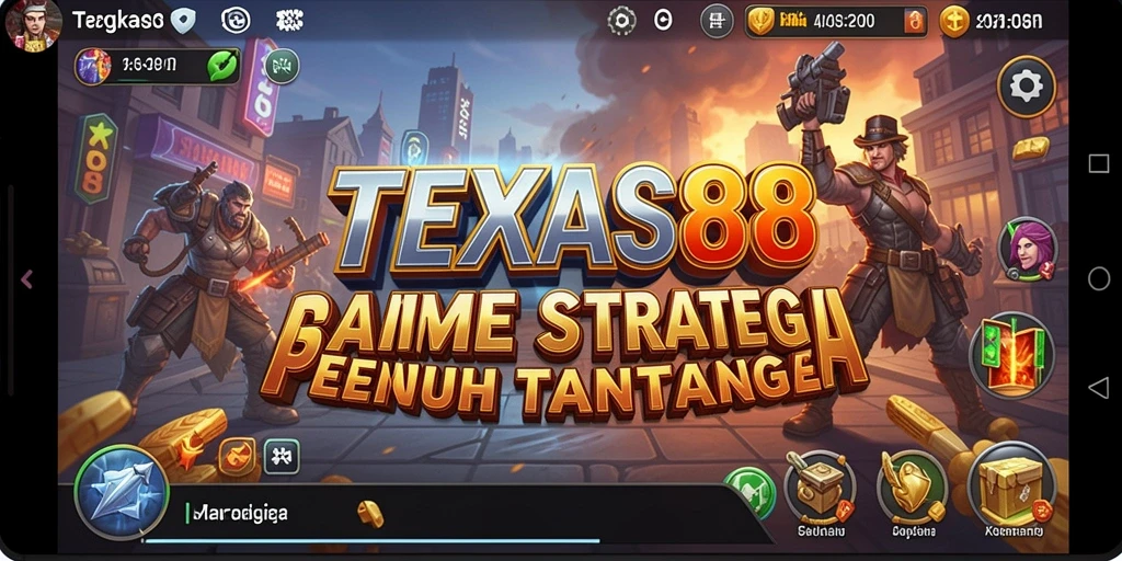Tampilan gameplay TEXAS88 yang mendebarkan dan penuh strategi.