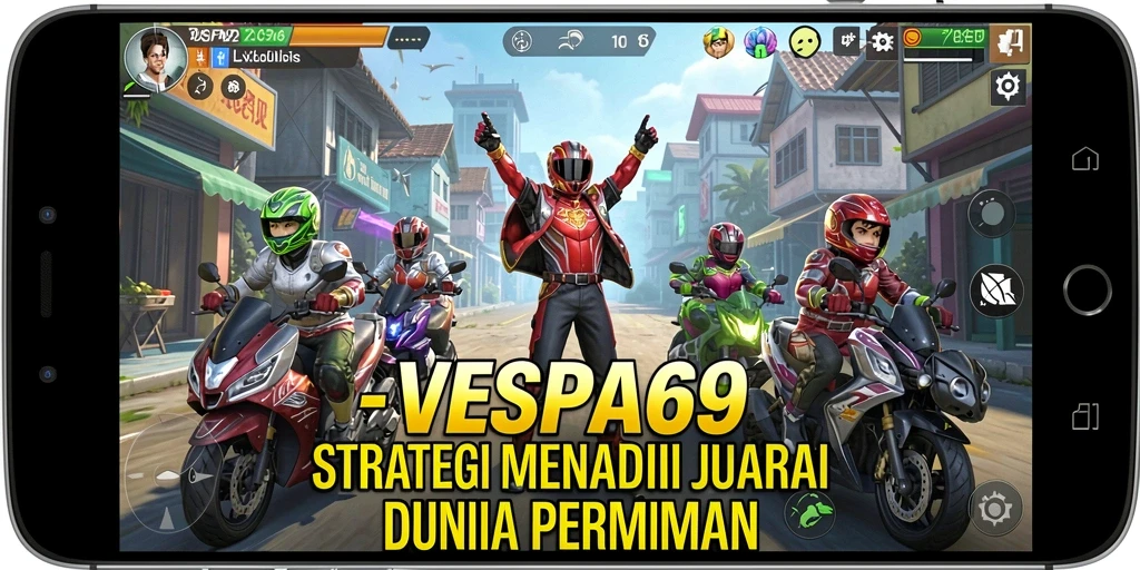 Tampilan gameplay VESPA69 yang menantang dalam aksi strategi.