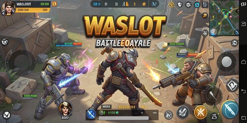 Tangkapan layar menunjukkan pertempuran intens dalam <strong>WASLOT</strong>.