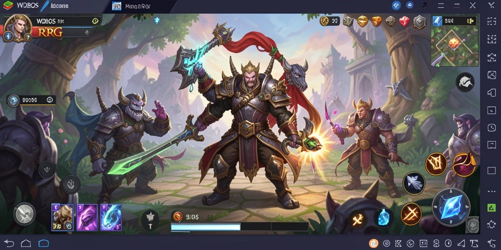 Screenshot menunjukkan karakter beraksi dalam pertempuran menegangkan di dunia RPG.