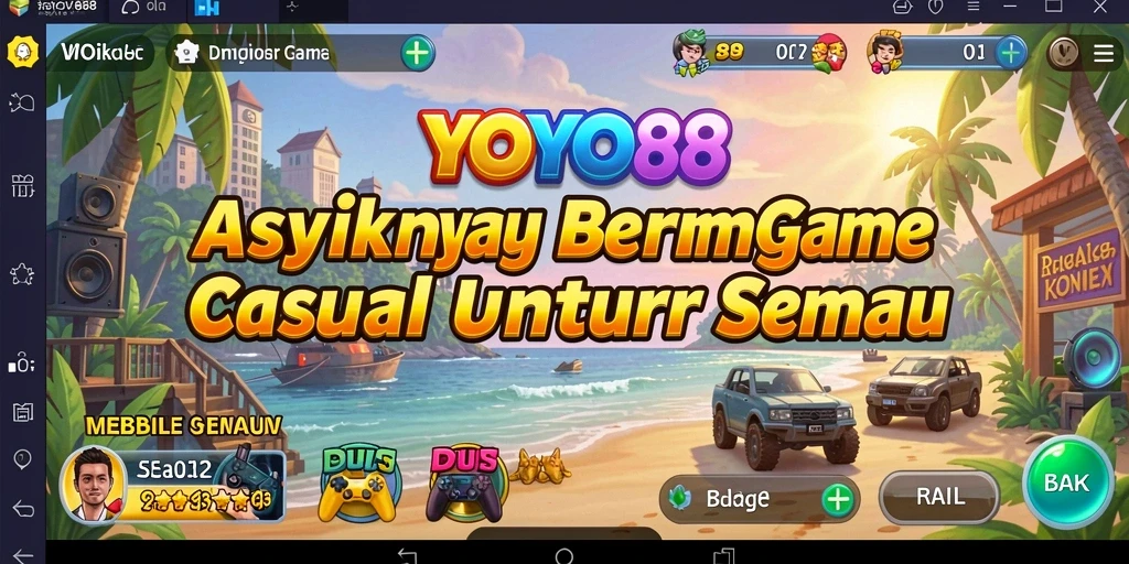 Screenshot gameplay seru dari YOYO88 yang penuh warna.