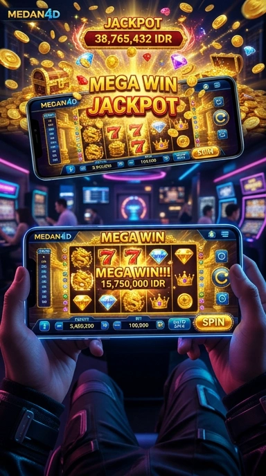 Screenshot tampilan utama aplikasi medan4d.